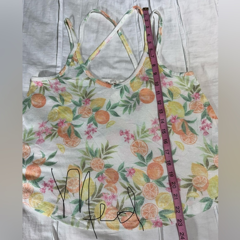Z Supply In The Swing White Citrus Strappy Tank Top NWT - Picture 13 of 16